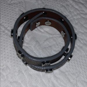 Tory Burch Silver Wrap Bracelet